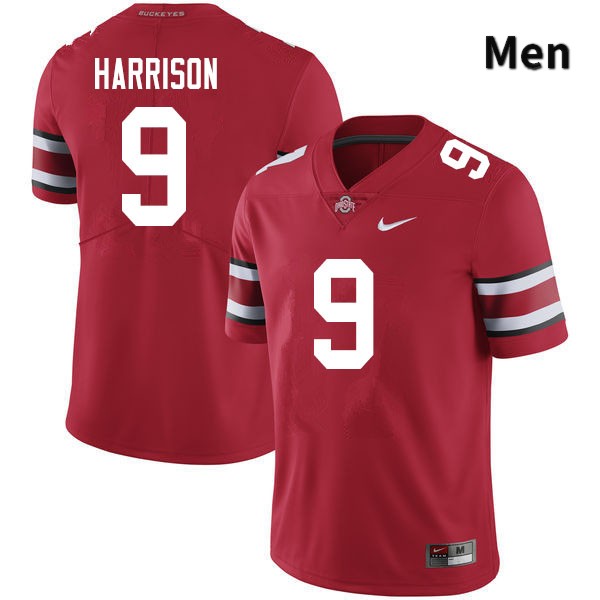 Ohio State Buckeyes Zach Harrison Men's #9 Scarlet Authentic Stitched College Football Jersey